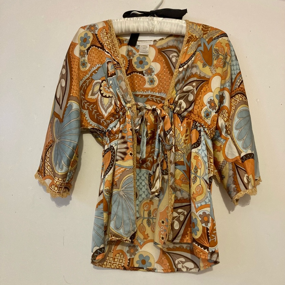100% silk blouse